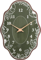 Mid Century Retro Irregular Shape Wall Clock, Silent Non-Ticking Battery by SCOAGE