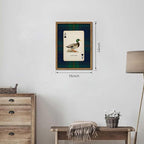 Framed Vintage Mallard Duck Wall Art, Country Lucky Duck Wildlife Poker Wall - Image 4