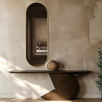 Oval Full Length Mirror, Ultra-Clear Explosion-Proof Dressing Mirror, Simple & by TheiaMo