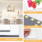 16x16 in Acrylic Mirror Sheet for Wall, 2.5mm Thick Unbreakable Non Glass Body - Image 4