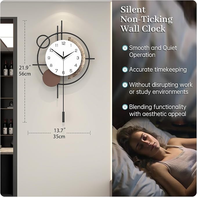 Wall Clock Decorative Modern Wall Clocks - Image 4