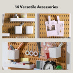 Keepo Peg Board Wall Organizer – Plastic Pegboard Panels, Modular Peg Board - Image 5