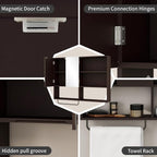 Medicine Cabinet, Wooden Bathroom Wall Cabinet - Image 4