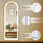 GLSLAND 20"x56" Arched LED Full Length Mirror - Image 5