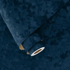 Wallercity Navy Blue Flocking Fabric Contact Paper by Wallercity