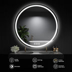 LED Bathroom Mirror 36 Inch Round Bathroom Mirror - Image 6