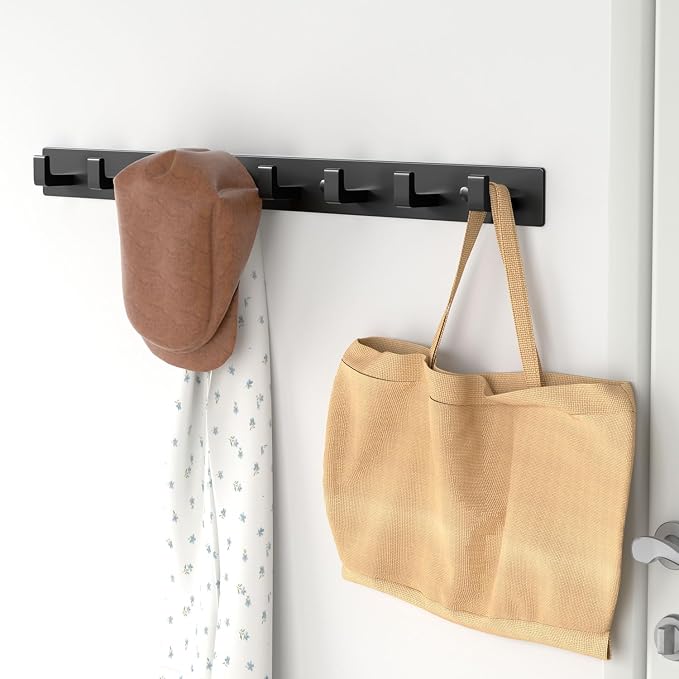 GWAAZXGZ Black Coat Rack Wall Mount - Image 7