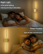 iThird 1 Pack Battery Operated Wall Sconce Light, 360° Rotatable, 4CCT Dimmable - Image 8
