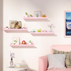 upsimples Acrylic Shelves for Wall Decor, Living Room, Floating Bookshelves for - Image 2