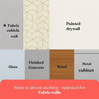Cubicle Wallpaper for Fabric Walls Removable-Gold and White Geometric Wallpaper - Image 5