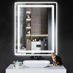 40"x30" LED Bathroom Mirror by INFINIGLASS