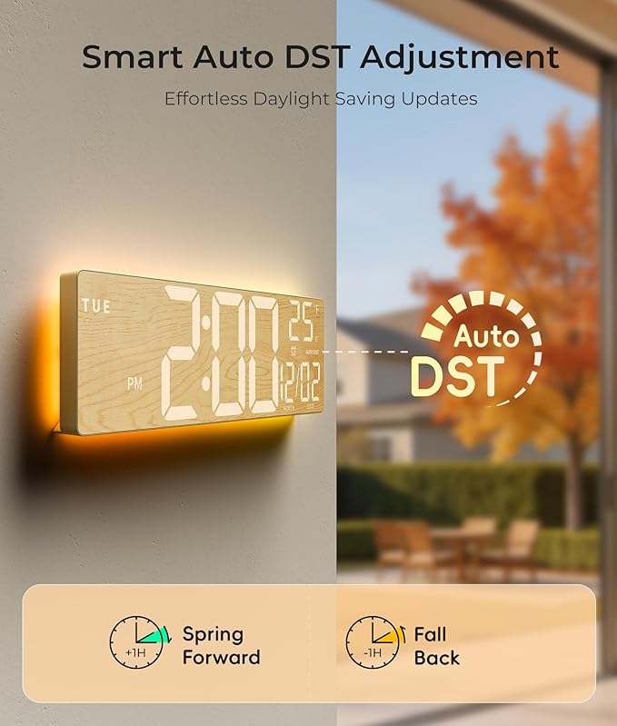 EASYERA 16.5" Large Digital Wall Clock - Image 6