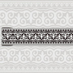 Wallpaper Border Trim Peel and Stick Vintage Black and White Boarders Self by WEISENI