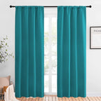 NICETOWN Peacock Blue Blackout Curtains Panels by NICETOWN