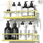YASONIC Shower Caddy Adhesive, No Drill Bathroom Shower Organizers, by YASONIC