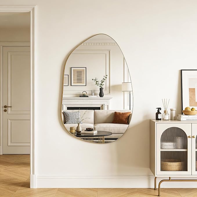 Irregular Wall Mirror Asymmetrical Mirror, Decorative Modern Mirror, Tempered - Image 9