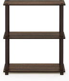 Furinno TURN-S-TUBE Storage Shelves, 3-Tier Book Shelf, Corner Shelf, Toolless - Image 5