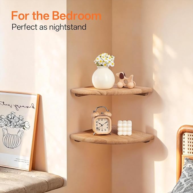 Gieanoo Floating Corner Shelves - Image 8