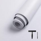 Abyssaly White Wallpaper Peel and Stick 118"X17.7" Contact Paper by Abyssaly