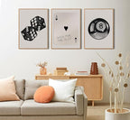 BOKPEN 3Pcs Black and White Poker Dice Wall Art Funky Retro Y2K Trendy Preppy - Image 4