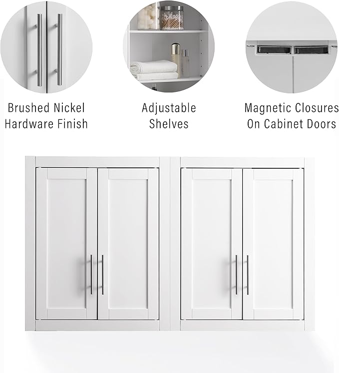 Crosley Furniture Savannah 2-Piece Wall Kitchen Storage Cabinet, Cabinets - Image 6