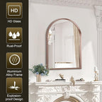 Arch Bathroom Mirror, Arched Vanity Wall Mirror Metal Frame Home Decor - Image 6