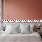 IVN Red Rose Black Butterfly Peel and Stick Wallpaper Border 4 x 196 Inch Self - Image 9