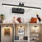 Battery Operated Picture Light for Wall, Wall Light for Living Room, 4000 mAh - Image 2