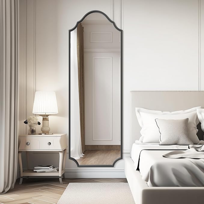 WallBeyond Arched Full Length Mirror Wall Mounted, Living Room, Hanging or - Image 4