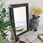 AAZZKANG Wall Mounted Mirror Small Rectangular Retro Mirrors - Image 5
