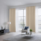 CUCRAF Light Beige Blackout Curtains 96 inch Length 2 Panels Set, Rod Pocket - Image 8