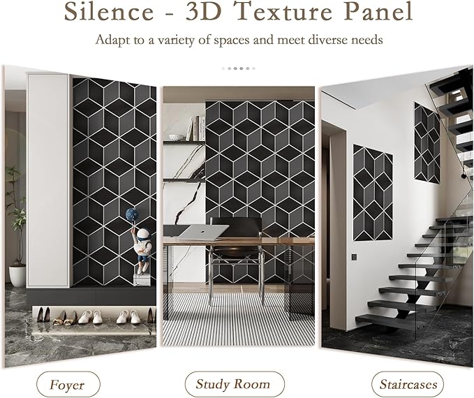 12Pack Acoustic Panels, Self-Adhesive Sound Proof Panels - Image 6