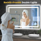Hivone 48X32 LED Bathroom Mirror - Image 2