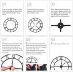 48 inch Large Wall Clock for Living Room Decor – Easy-Assembly Silent - Image 5