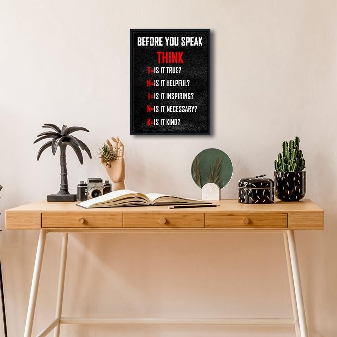 Pyradecor Black Framed Wall Art Inspirational Poster Canvas Prints Motivational - Image 8