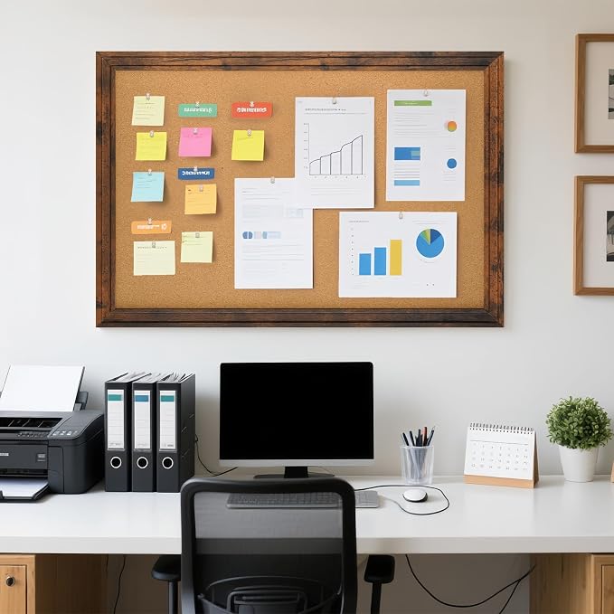 Large Bulletin Board, Cork Board - Image 6
