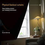 AJAZZ 100% Window Blinds Blackout Portable Blackout Curtains Adhesive Curtains - Image 2