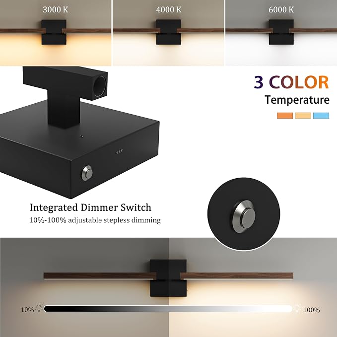 Rayogale 32 Inch Rechargeable Battery Operated Wall Sconce Set 2, 8000mAh - Image 3