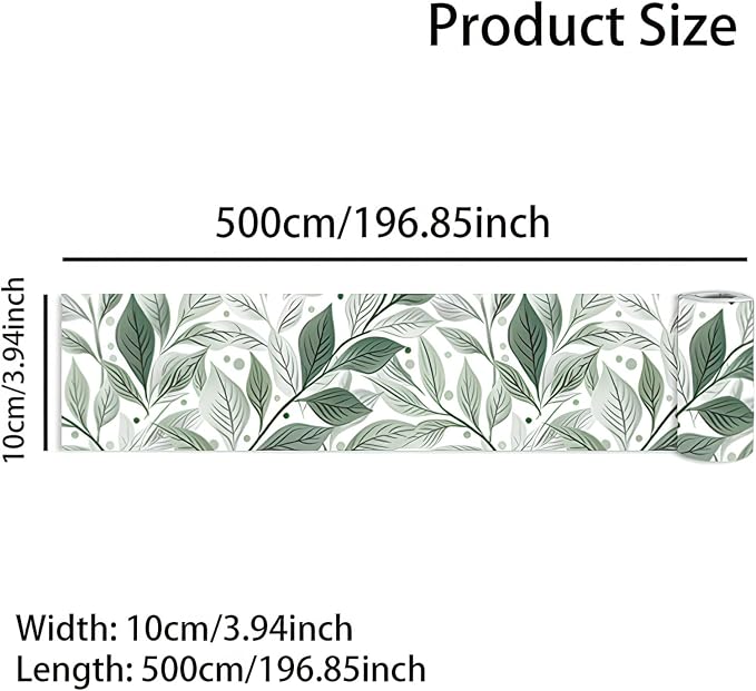 HOMETITUTE Wallpaper Border 4x196 Inch Peel and Stick PVC Wall Border Wallpaper - Image 5