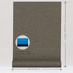 SHUFA Blended Brown Cotton-Like Textured Grasscloth Wallpaper Matte Thick Real - Image 9