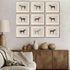LOARTVE 9Pcs Vintage Horse Canvas Wall Art Posters, Farmhouse Horse Art Prints - Image 2