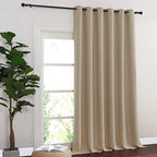 NICETOWN Room Divider Curtain 132 Inches Long, Wide Blackout Sliding Door by NICETOWN