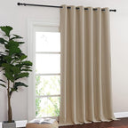 NICETOWN Blackout Sliding Glass Door Curtains, Room Darkening Thermal Insulated by NICETOWN