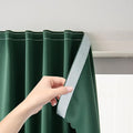 Blackout Curtains for Bedroom Stick On Curtains Window Shades Pull Down by Sovtfides