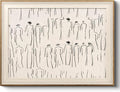 VIYYIEA Framed Wall Art for Living Room, Sketch Canvas Prints, Minimalist Home by VIYYIEAART