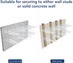 FLEXIMOUNTS 4-Pack 24-inch-by-72-inch Wall Shelf Garage Storage Rack Wall - Image 6
