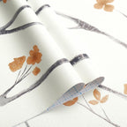 Timeet Boho Peel and Stick Wallpaper Floral Wall Paper Tree Contact Paper White - Image 7