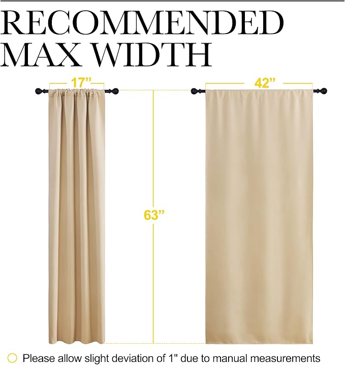 NICETOWN Room Darkening Curtains - Image 6