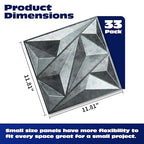 Art3dwallpanels 33 Pack 3D Wall Panel Diamond - Image 2