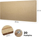 Lightomorrow Bulletin Board, 35 x 17 1/2 inches Felt Board - Image 2
